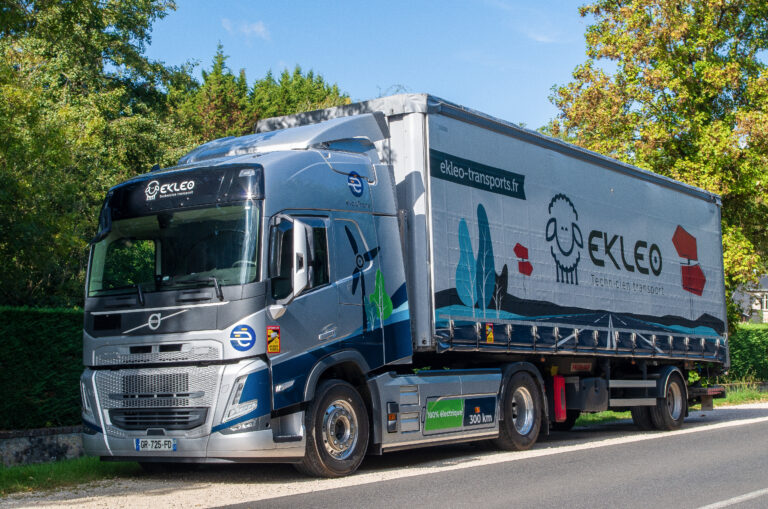 EKLEO a accueilli le camion électrique Volvo FM en septembre 2023